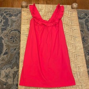 Red Anthropologie summer dress